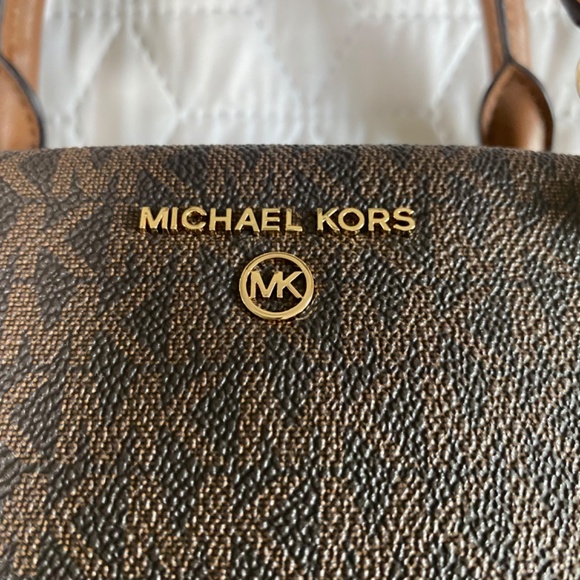 MK Michael Kors Medium Logo Satchel - Picture 4 of 14